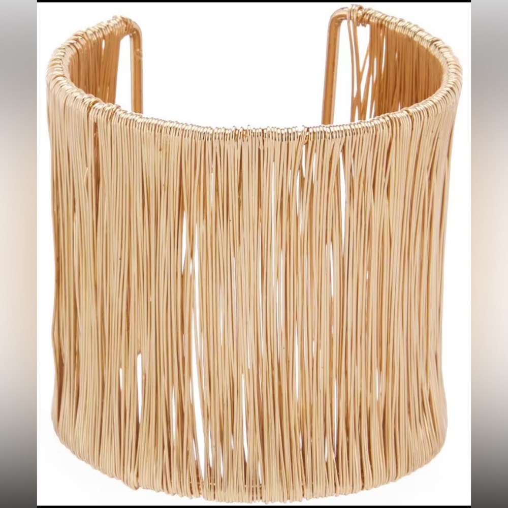 Anna & Ava Caila Wire Gold tone Cuff Bracelet /NWOT